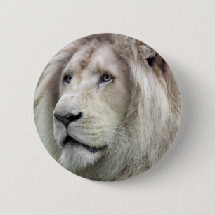 Weißer Löwe Button