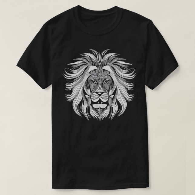 Weißer Löwe T-Shirt (Design vorne)