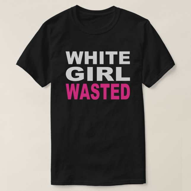 WEISSER MÄDCHEN WASCHT T-Shirt (Design vorne)