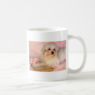 Weißer maltesischer Hund Tasse