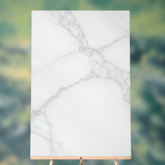Weißer Marmor Acrylschild
