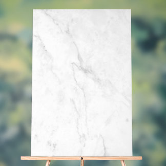 Weißer Marmor Acrylschild