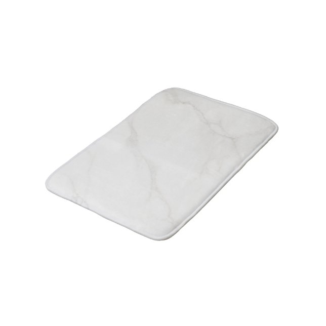 Weißer Marmor Badematte (Schrägansicht)