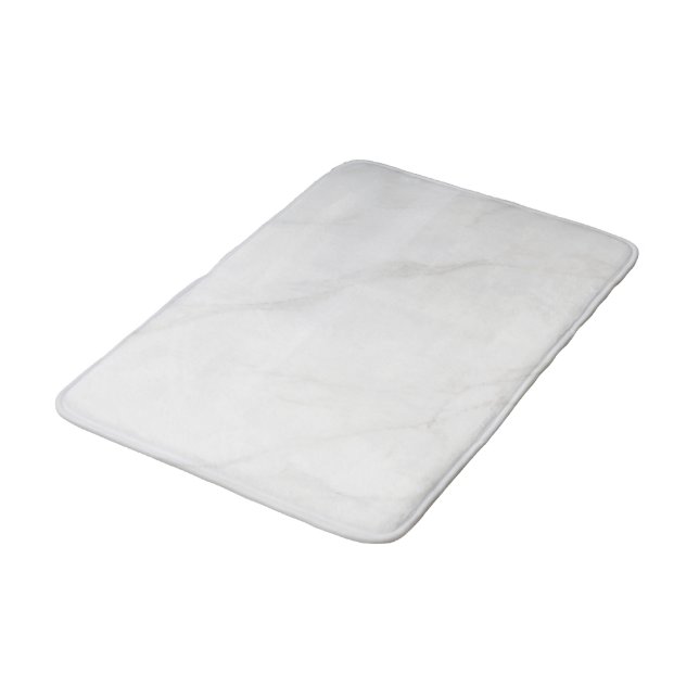 Weißer Marmor Badematte (Schrägansicht)