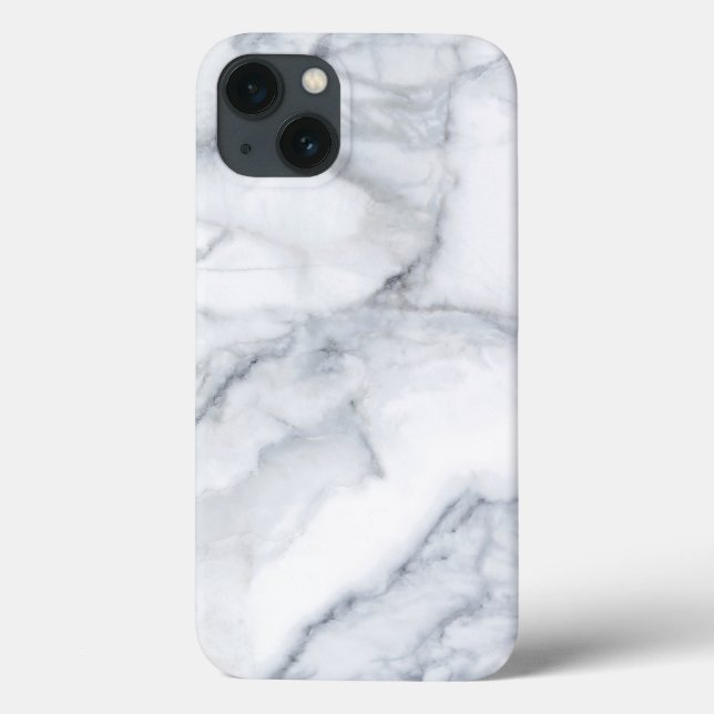 Weißer Marmor Carrara Calacatta Textur Case-Mate iPhone Hülle (Rückseite)