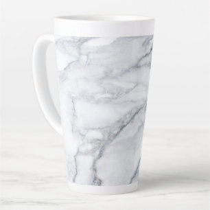 Weißer Marmor Carrara Calacatta Textur Milchtasse