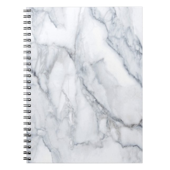 Weißer Marmor Carrara Calacatta Textur Notizblock (Vorderseite)