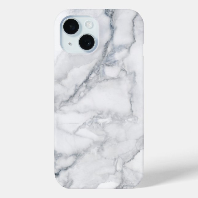 Weißer Marmor Carrara Textur Case-Mate iPhone Hülle (Rückseite)