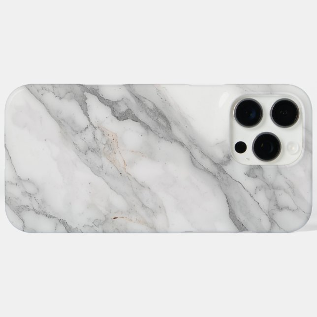 Weißer Marmor Case-Mate iPhone Hülle (Rückseite (Horizontal))