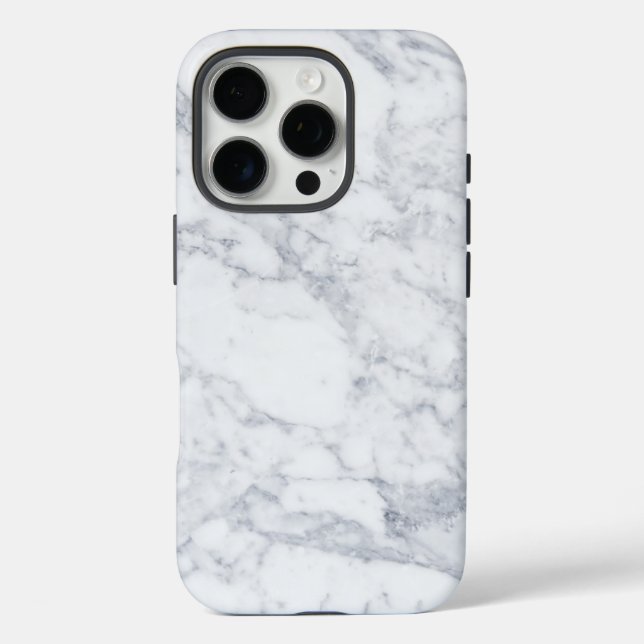 Weißer Marmor Case-Mate iPhone Hülle (Rückseite)
