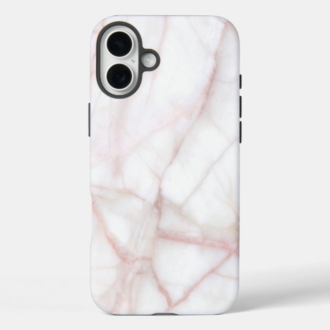 Weißer Marmor Case-Mate iPhone Hülle (Rückseite)