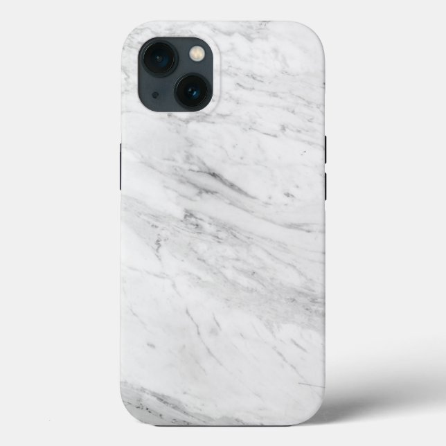 Weißer Marmor Case-Mate iPhone Hülle (Rückseite)