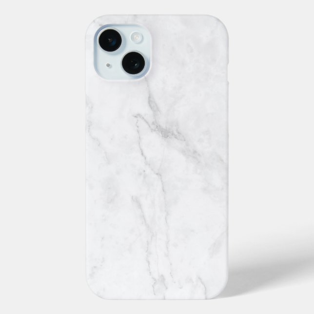  Weißer Marmor Case-Mate iPhone Hülle (Rückseite)