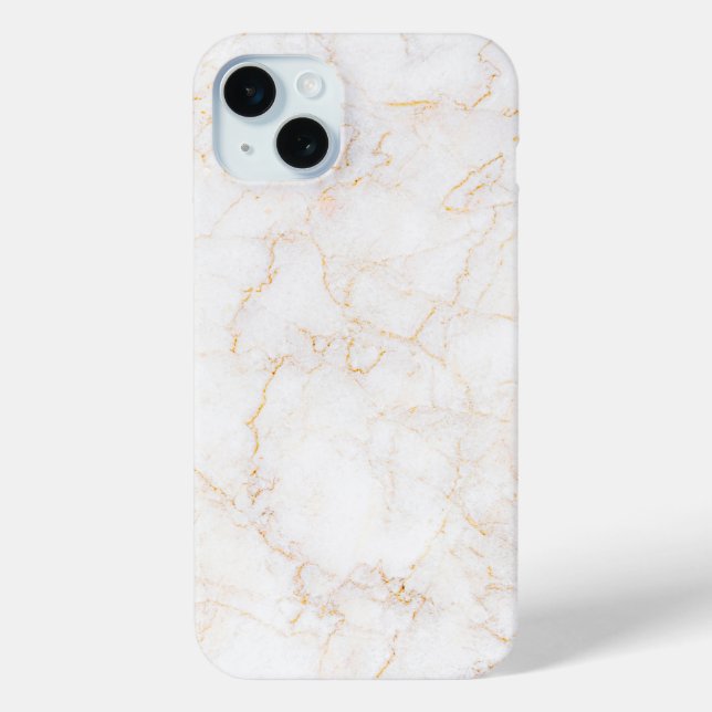 Weißer Marmor Case-Mate iPhone Hülle (Rückseite)