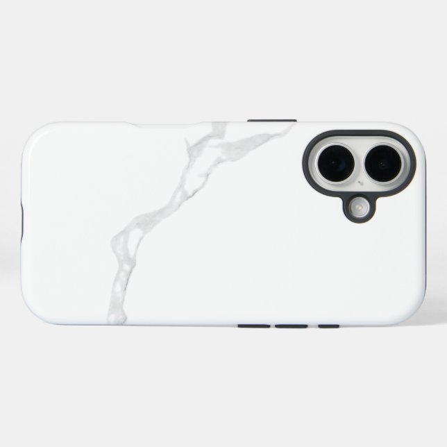 Weißer Marmor  Case-Mate iPhone Hülle (Rückseite (Horizontal))