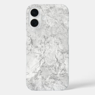 Weißer Marmor iPhone 16 Hülle