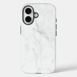 Weißer Marmor iPhone 16 Hülle