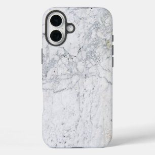 Weißer Marmor iPhone 16 Plus Hülle