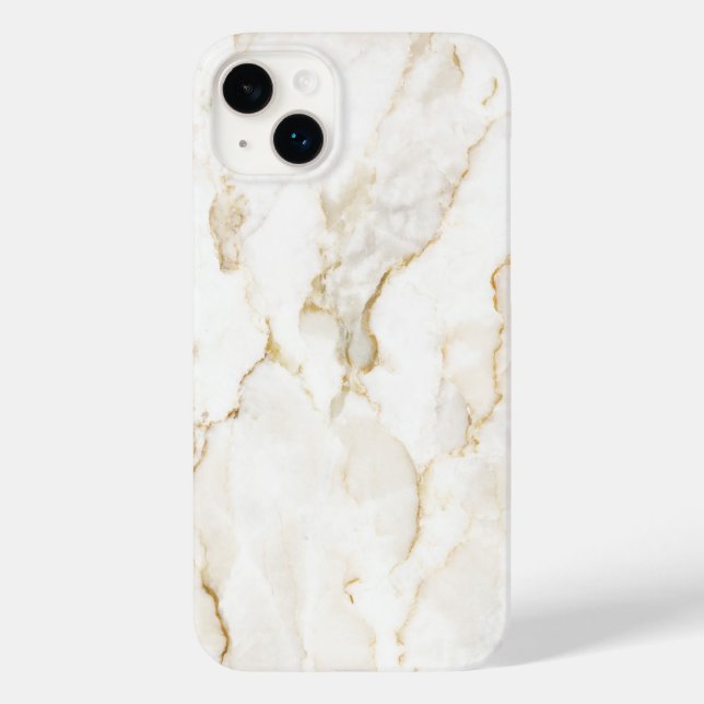 Weißer Marmor Case-Mate iPhone Hülle (Rückseite)