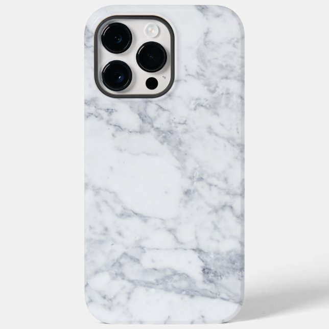 Weißer Marmor Case-Mate iPhone Hülle (Rückseite)