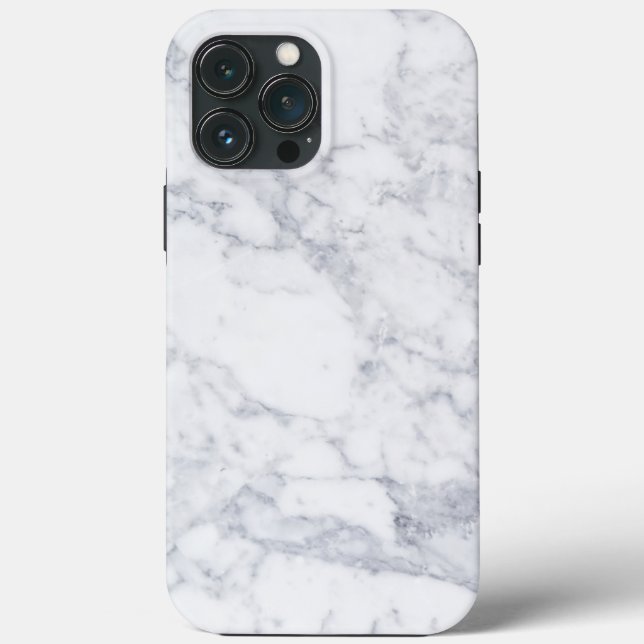 Weißer Marmor Case-Mate iPhone Hülle (Rückseite)