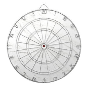 Weißer Marmor Dartscheibe