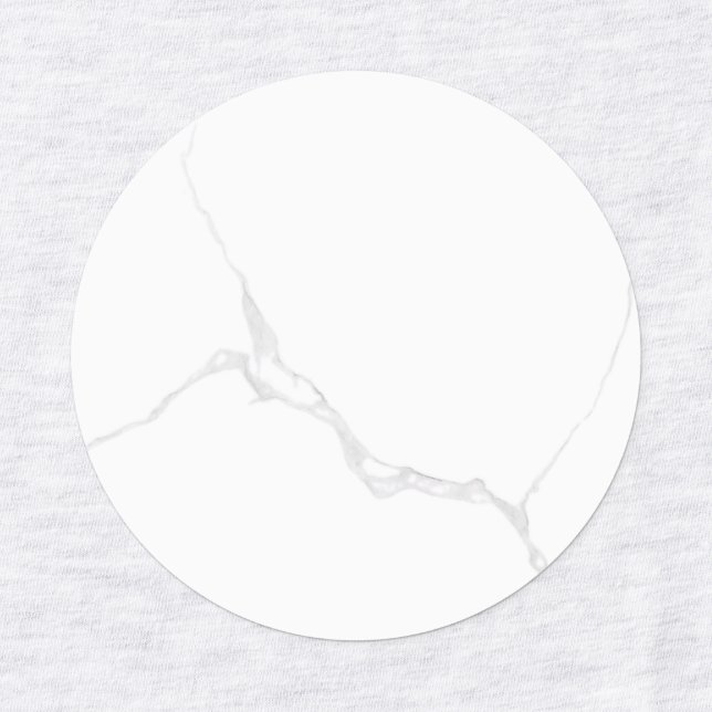 Weißer Marmor  Etiketten (Design 2)