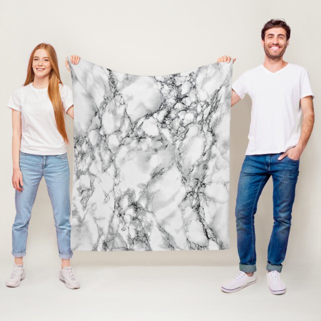 Weißer Marmor Fleece Blanket (Beispiel)