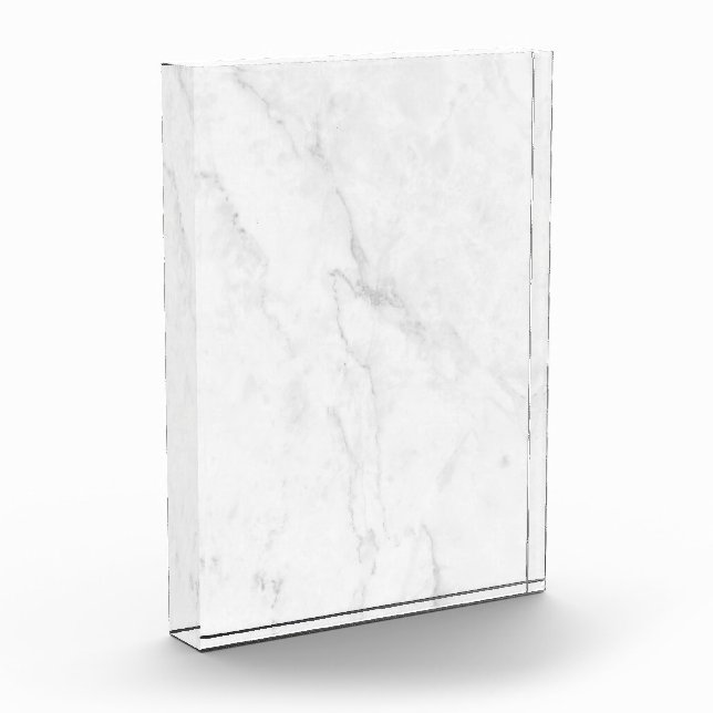 Weißer Marmor Fotoblock (Links)