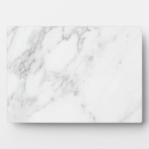 Weißer Marmor Fotoplatte