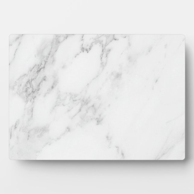 Weißer Marmor  Fotoplatte (Vorderseite)