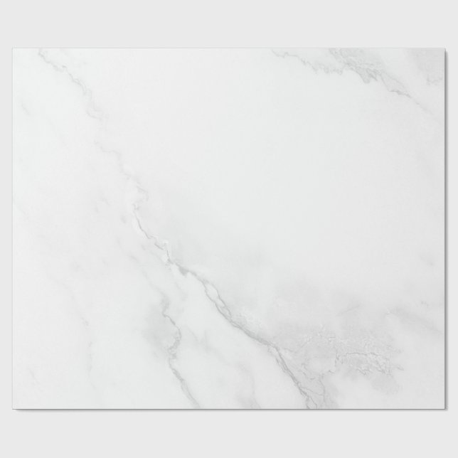 Weißer Marmor Geschenkpapier (Flach)
