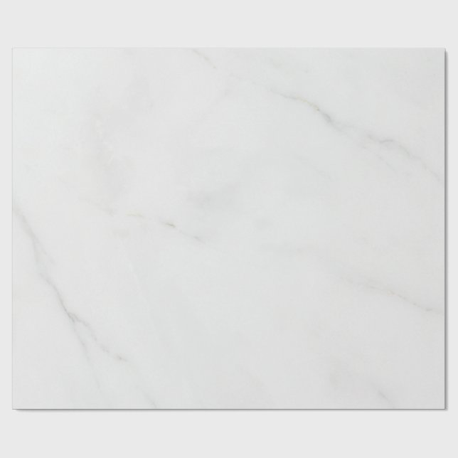 Weißer Marmor Geschenkpapier (Flach)