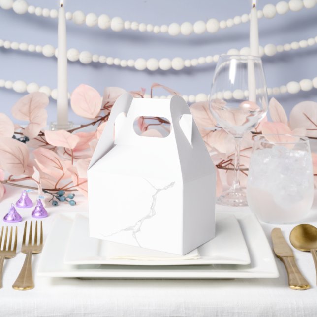 Weißer Marmor  Geschenkschachtel (Hochzeit)