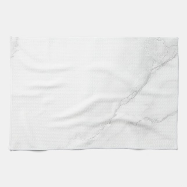 Weißer Marmor Geschirrtuch (Horizontal)