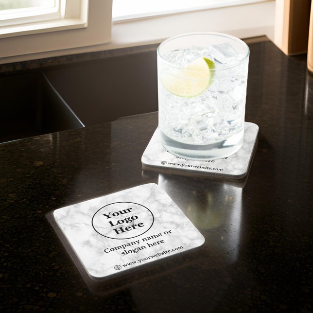 Weißer Marmor Getränkeuntersetzer (Von Creator hochgeladen)