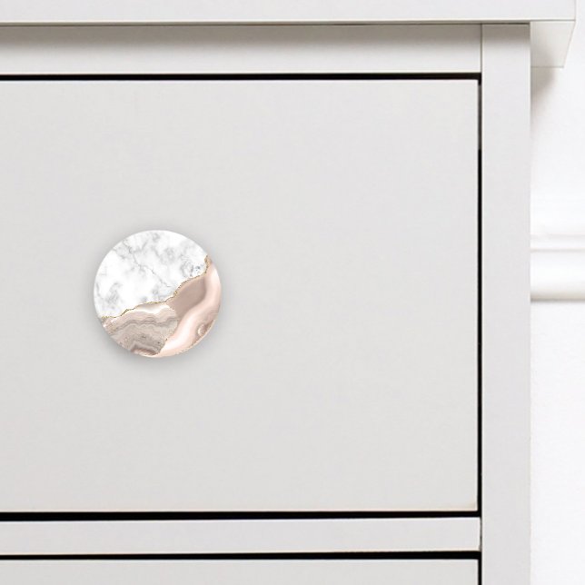 Weißer Marmor Gilded Ivory Agate Keramikknauf (Von Creator hochgeladen)