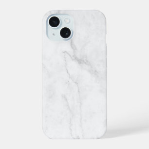 Weißer Marmor iPhone 15 Hülle