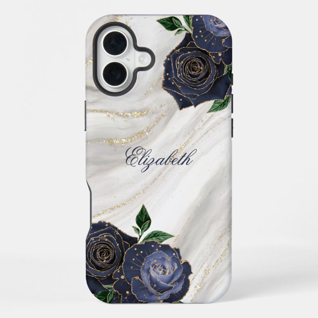 Weißer Marmor iPhone Hülle (Rückseite)