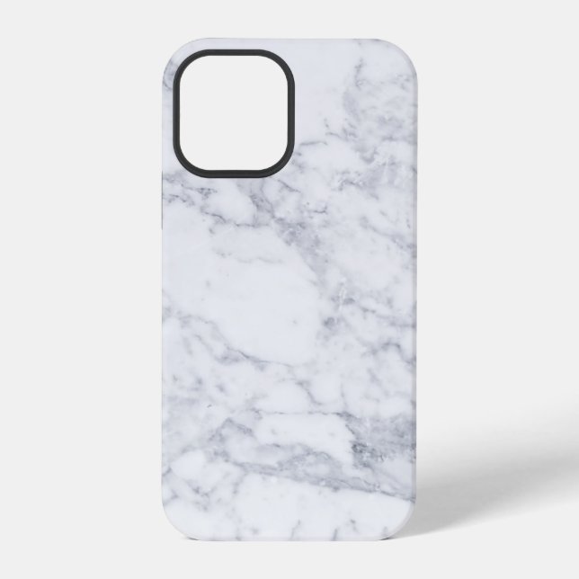 Weißer Marmor iPhone Hülle (Rückseite)