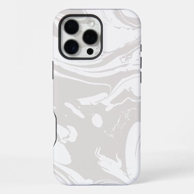Weißer Marmor iPhone Hülle (Rückseite)