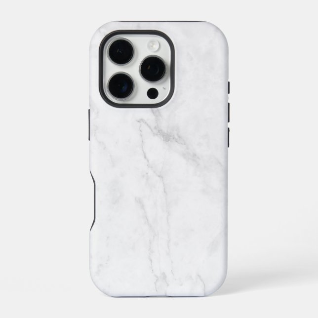  Weißer Marmor iPhone Hülle (Rückseite)