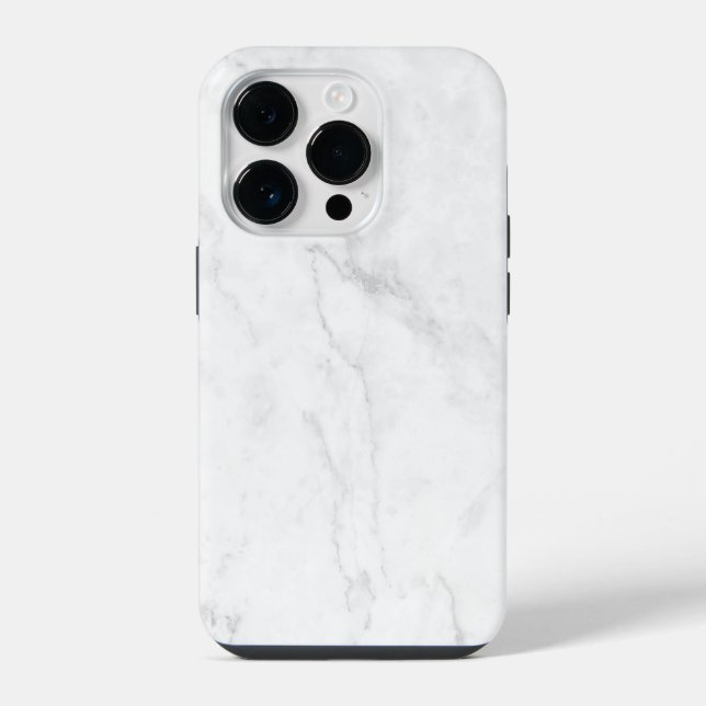  Weißer Marmor iPhone Hülle (Rückseite)