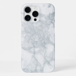 Weißer Marmor iPhone 16 Pro Max Hülle