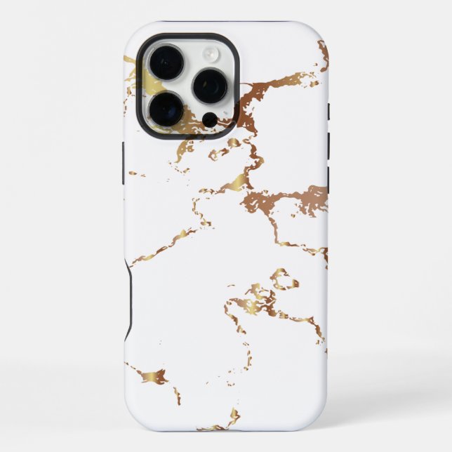 Weißer Marmor iPhone Hülle (Rückseite)