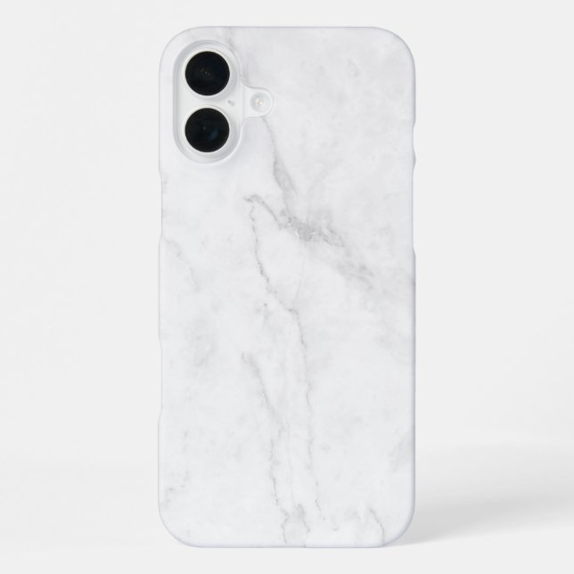  Weißer Marmor iPhone Hülle (Rückseite)