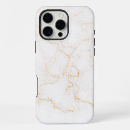 Weißer Marmor iPhone 16 Pro Max Hülle