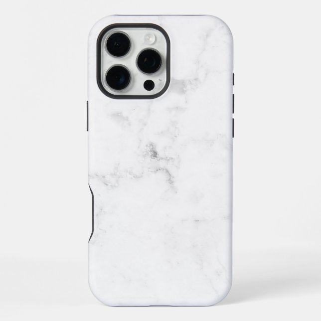 Weißer Marmor iPhone Hülle (Rückseite)