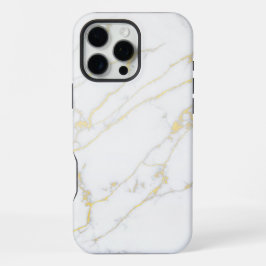 Weißer Marmor iPhone 16 Pro Max Hülle