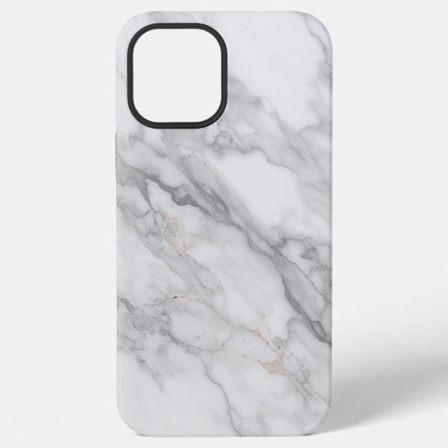 Weißer Marmor iPhone Hülle (Rückseite)